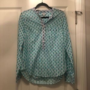 J. Crew block print popover